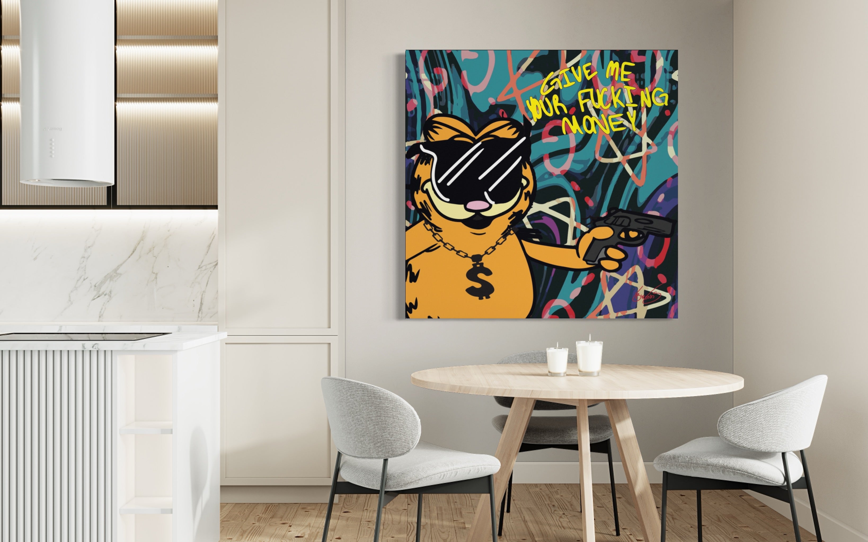 Money Cat Canvas