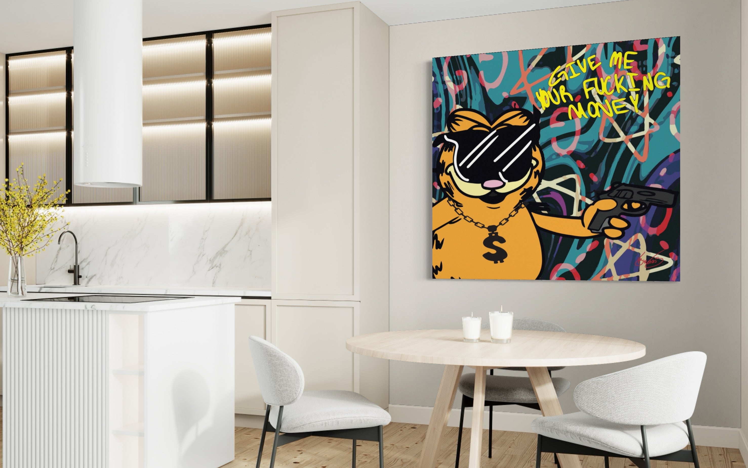 Money Cat Canvas