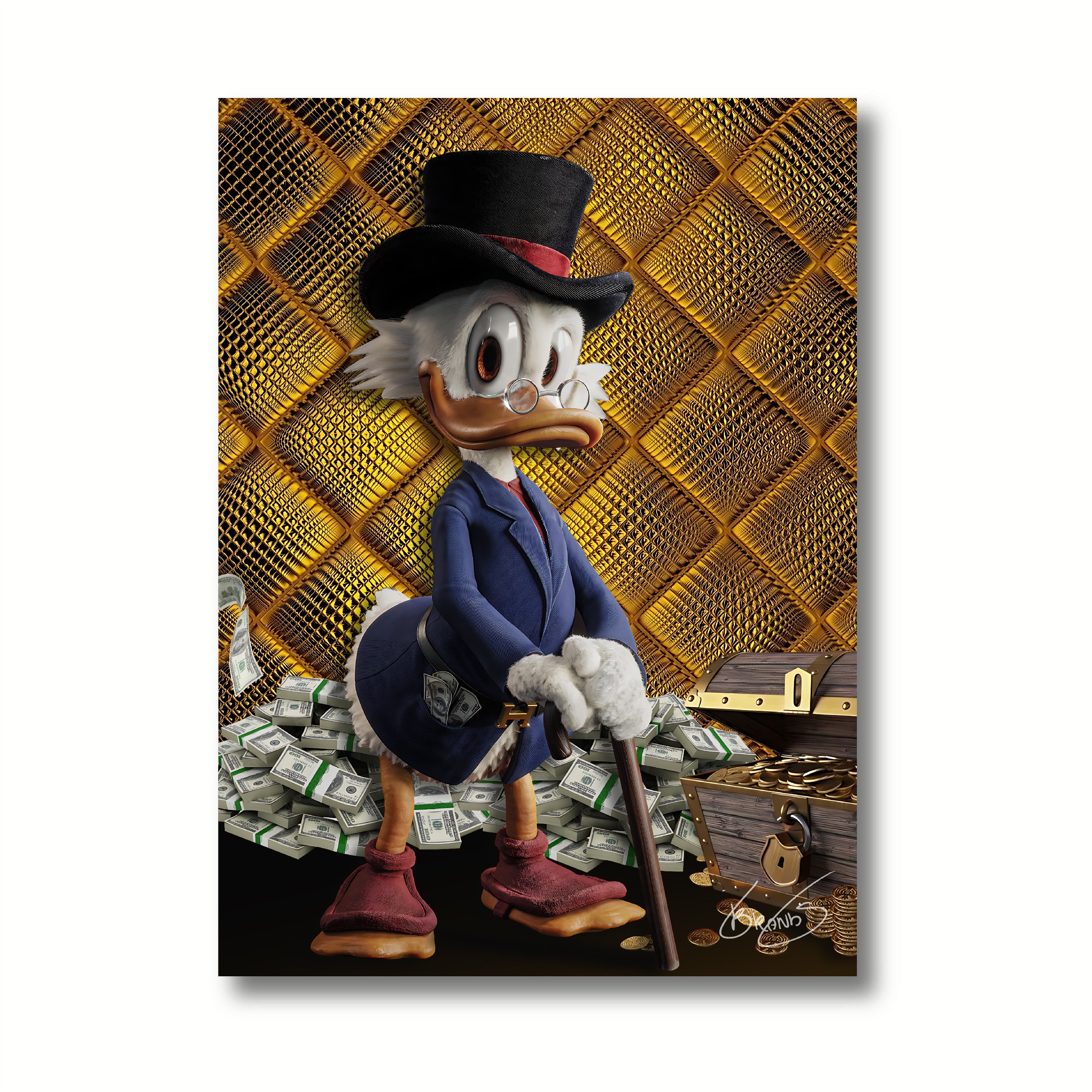 Rich Duck Wall Art